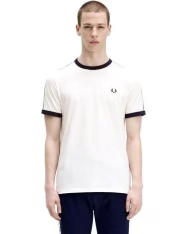 FRED PERRY CAMISETA DE MANGA CORTA M4620129 EN PARA HOMBRE BLANCO