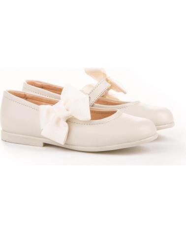 Zapatos de Niña ANGELITOS ZAPATO FRANCESITAS PIEL 519-BG BEIGE