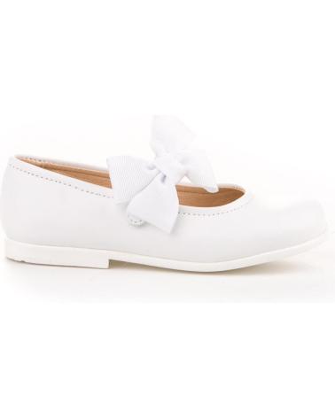 Zapatos de Niña ANGELITOS ZAPATO FRANCESITAS PIEL 519-BL BLANCO