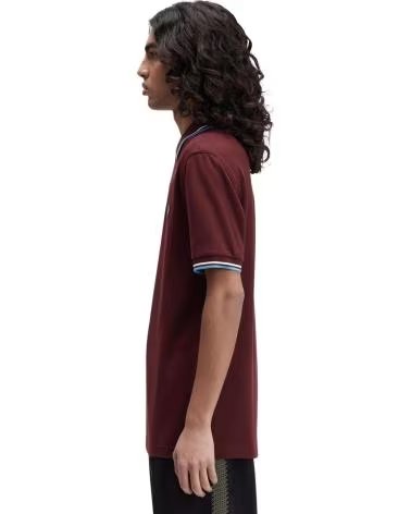 FRED PERRY POLO DE MANGA CORTA M3600P-Z63 EN ROJO PARA HOMBRE PORT ROYAL