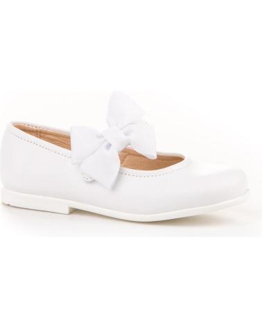 Zapatos de Niña ANGELITOS ZAPATO FRANCESITAS PIEL 519-BL BLANCO