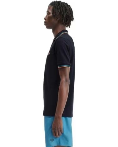 FRED PERRY POLO DE MANGA CORTA M3600 EN NEGRO PARA HOMBRE AZUL