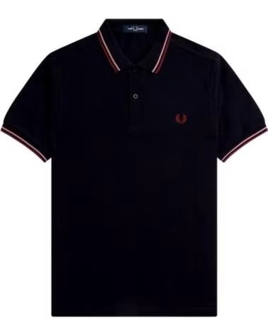 POLO FRED PERRY M3600 SLIM FIT TWIN TIPPED MANGA CORTA