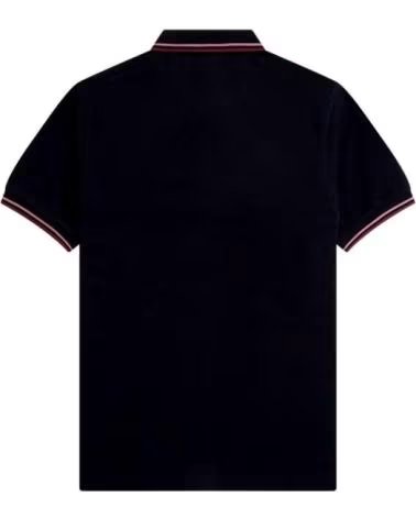 FRED PERRY M3600 SLIM FIT TWIN TIPPED KURZARM POLO AZUL