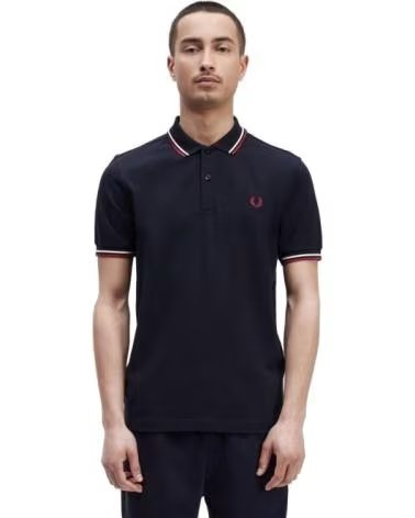 FRED PERRY POLO DE MANGA CORTA M3600T55 EN AZUL PARA HOMBRE MARINO
