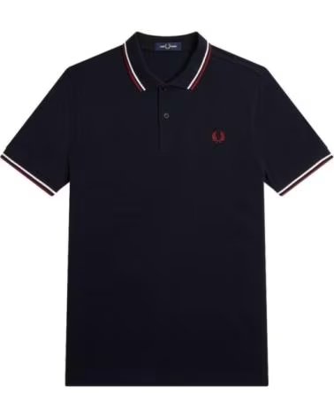 FRED PERRY POLO DE MANGA CORTA M3600T55 EN AZUL PARA HOMBRE MARINO