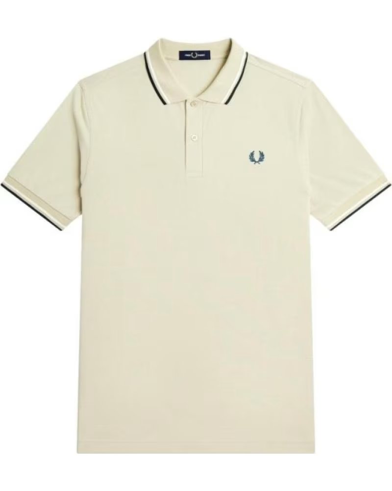 FRED PERRY POLO DE MANGA CORTA M3600 EN AMARILLO PARA HOMBRE BEIGE