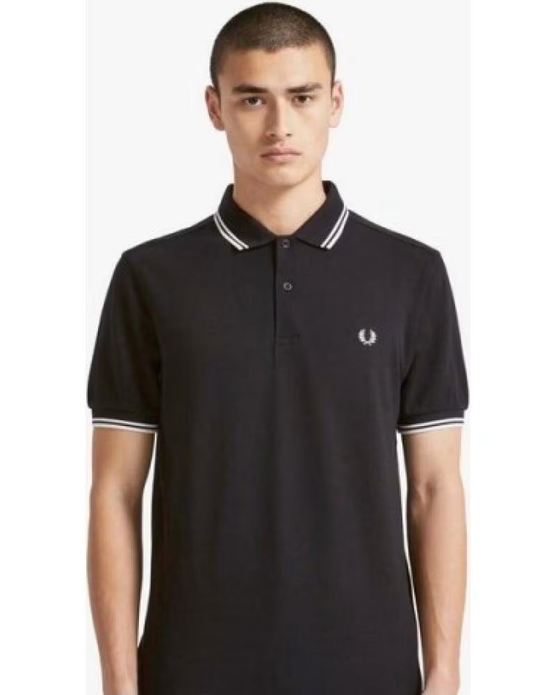 FRED PERRY POLO DE MANGA CORTA M3600350 EN PARA HOMBRE NEGRO