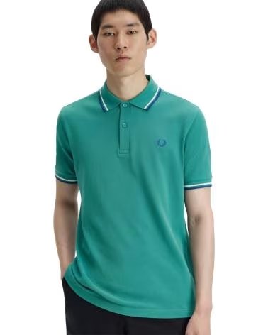FRED PERRY POLO DE MANGA CORTA M3600 EN PARA HOMBRE VERDE