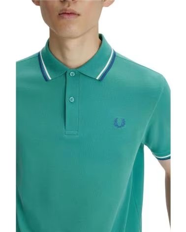 FRED PERRY POLO DE MANGA CORTA M3600 EN PARA HOMBRE VERDE