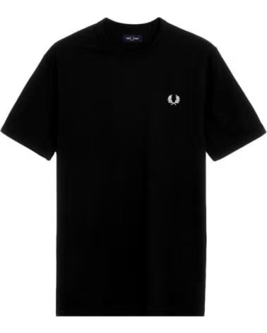 FRED PERRY Camiseta De Manga Corta M3519-102-S en negro para hombre NEGRO