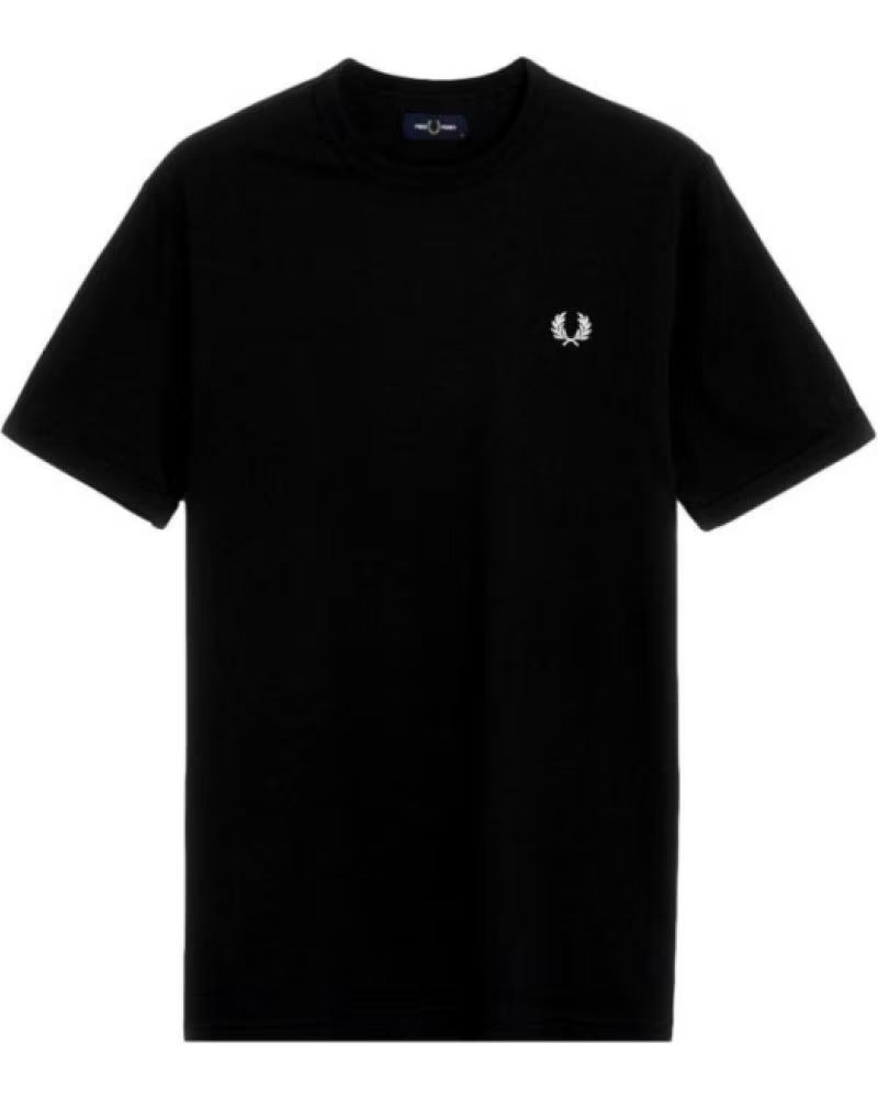 FRED PERRY Camiseta De Manga Corta M3519-102-S en negro para hombre NEGRO