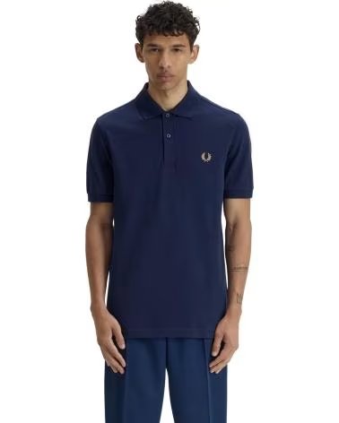 FRED PERRY POLO DE MANGA CORTA ORIGINAL SPORTSWEAR POLO SHIRT EN AZUL PARA HOMBRE MARINO