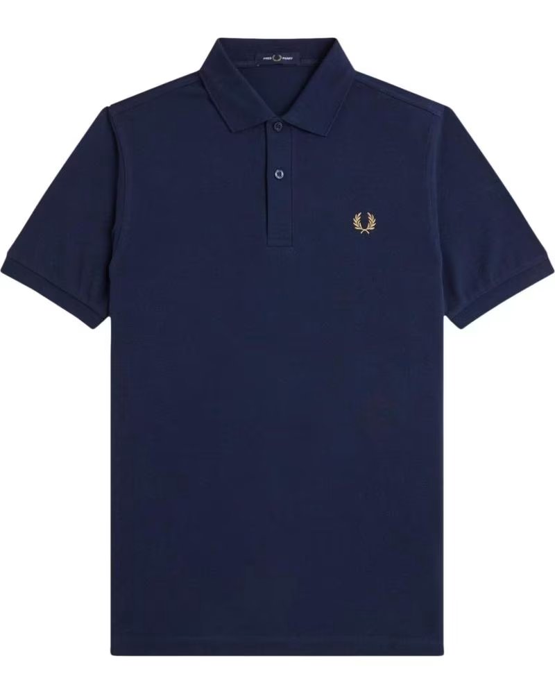 FRED PERRY POLO DE MANGA CORTA ORIGINAL SPORTSWEAR POLO SHIRT EN AZUL PARA HOMBRE MARINO