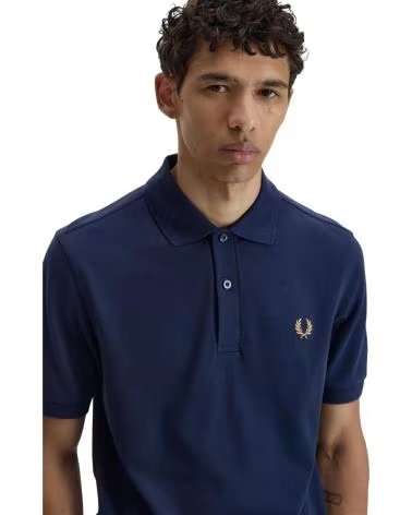 FRED PERRY POLO DE MANGA CORTA ORIGINAL SPORTSWEAR POLO SHIRT EN AZUL PARA HOMBRE MARINO