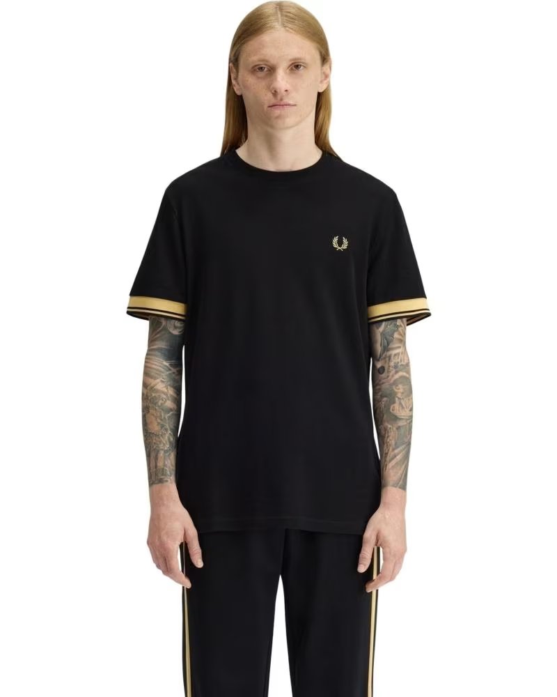 FRED PERRY CAMISETA DE MANGA CORTA M2396-90A-S EN NEGRO PARA HOMBRE