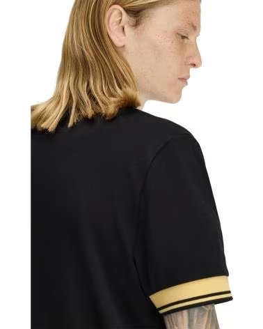 FRED PERRY CAMISETA DE MANGA CORTA M2396-90A-S EN NEGRO PARA HOMBRE