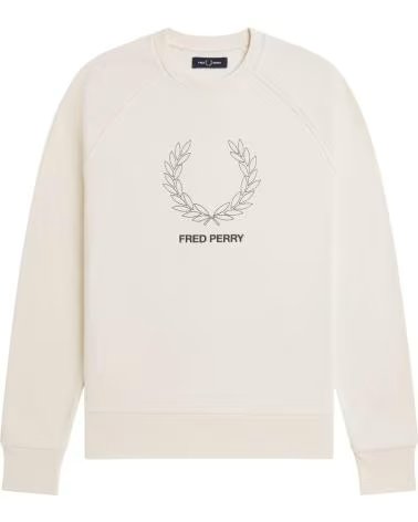 FRED PERRY SUDADERA M1769560 EN BEIGE PARA HOMBRE BLANCO