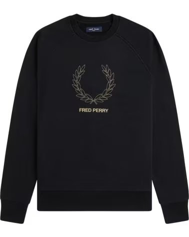 FRED PERRY SUDADERA M1769102 EN PARA HOMBRE NEGRO