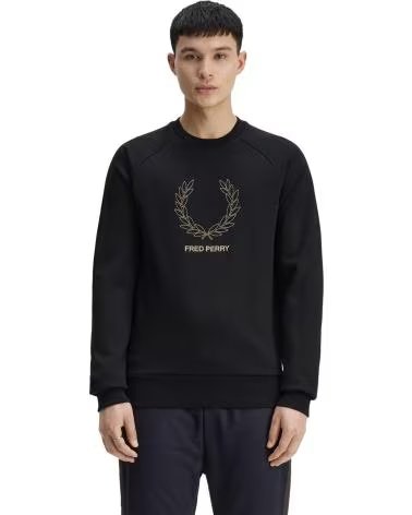 FRED PERRY SUDADERA M1769102 EN PARA HOMBRE NEGRO