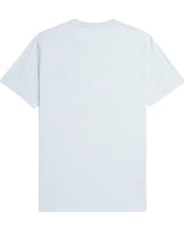 FRED PERRY CAMISETA DE MANGA CORTA CREW NECK T-SHIRT EN AZUL PARA HOMBR CELESTE