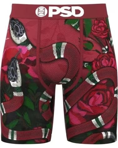 CUECA BOXER PSD KING SNAKE CORE FIT REFERÊNCIA 1177147 VERMELHO ROJO