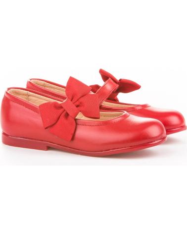 Zapatos de Niña y Niño ANGELITOS ZAPATO FRANCESITAS PIEL 519-RJ ROJO