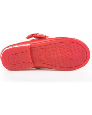 Zapatos de Niña y Niño ANGELITOS ZAPATO FRANCESITAS PIEL 519-RJ ROJO