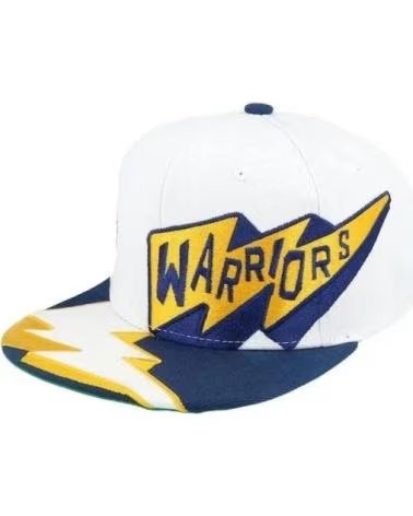 MITCHELL NESS GORRA GOLDEN STATE WARRIORS FAST TIMES HWC EN MULTICOLOR PAR BLANCO