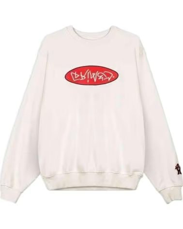 GRIMEY FELPA THE SHELTER WE BURN SO SWEET VINTAGE CREWNECK BIANCA 1177210 BLANCO