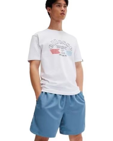 ELLESSE CAMISETA DE MANGA CORTA GIAMBETTIO01 EN PARA UNISEX BLANCO