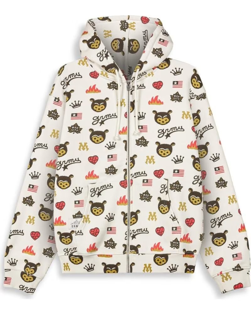 SUDADERA CON CAPUCHA Y CREMALLERA GRIMEY MUDS THE RESIDENCE GCZH64001 NAN