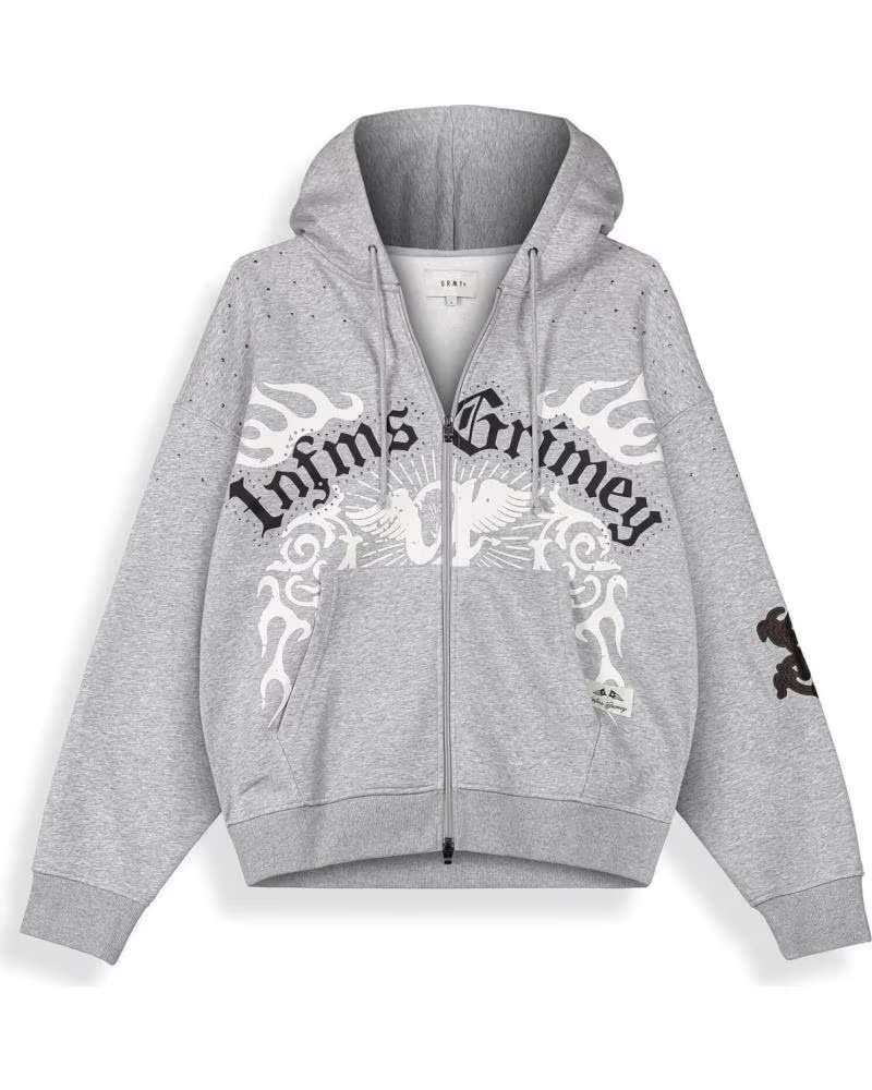 GRIMEY SUDADERA CON CAPUCHA GCH655-SPG EN GRIS PARA UNISEX SPORT GREY