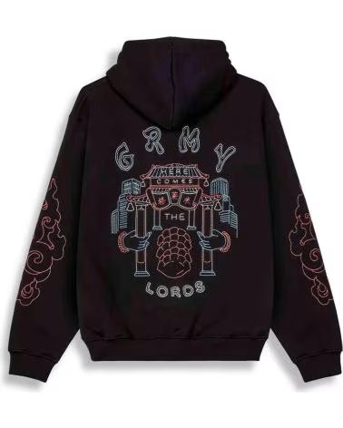 GRIMEY FELPA CON CAPPUCCIO SAMPANS REGULAR NERA RIF 1177242 NEGRO