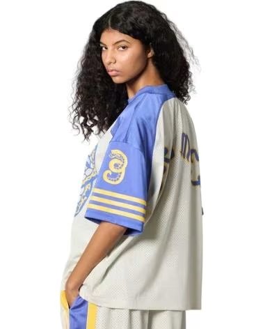 GRIMEY CAMISETA DE MANGA CORTA DROPPIN SCIENCE MESH BOXY FOOTBALL JERSEY EN BLANCO PARA HOMBRE OFF WHITE