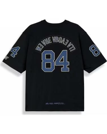 T-SHIRT GRIMEY GAVN785-BLK A MANICHE CORTE NEGRO