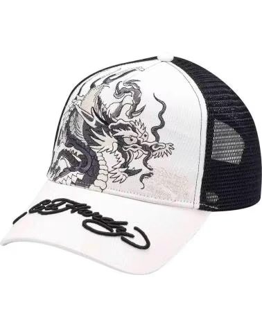 ED HARDY GORRA BLANCA MONO GIANT DRAGON FRONT MESH TRUCKER BLANCO
