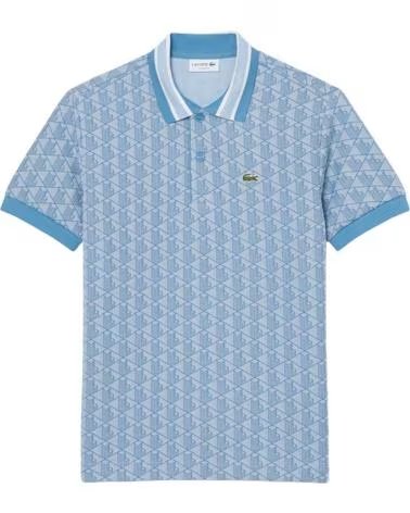 LACOSTE POLO DE MANGA CORTA DH14171QI EN AZUL PARA HOMBRE CELESTE