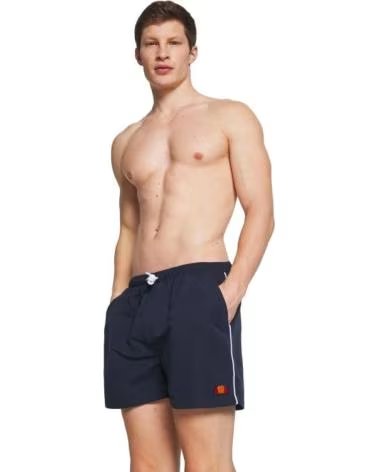 ELLESSE DEMSLACKERS09 BADEHOSE MIT SEITLICHEM STREIFEN UND GESTICKTEM LOGO NEGRO