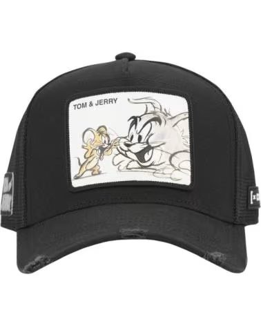 CAPSLAB GORRA NEGRA TOM JERRY TOM3 TRUCKER CAP NEGRO