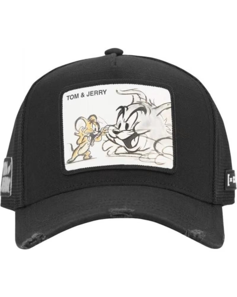 CAPSLAB GORRA NEGRA TOM JERRY TOM3 TRUCKER CAP NEGRO
