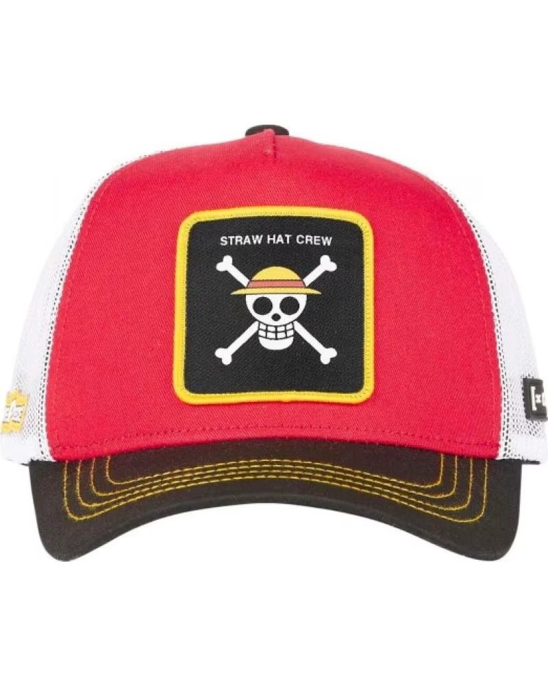 CAPSLAB GORRA ROJA ONE PIECE SKULL TRUCKER CAP ROJO