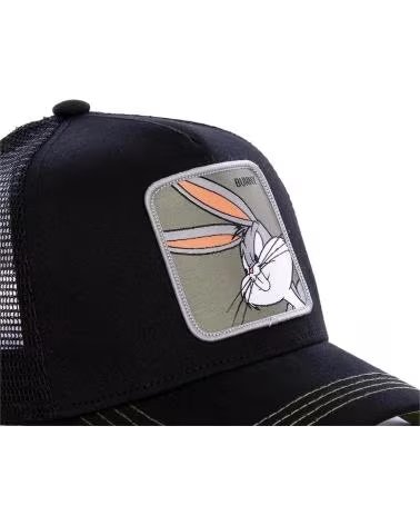 Início-CAPSLAB-BONÉ CAPSLAB BUGS BUNNY REF 1177366 ABA CURVA PRETO-NEGRO
