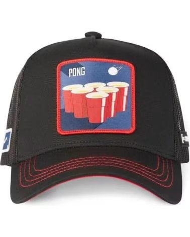 CAPSLAB GORRA NEGRA PONG GAME TRUCKER CAP NEGRO