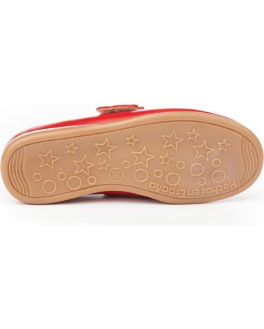 girl Flat shoes ANGELITOS MERCEDITA PIEL 524 ROJO