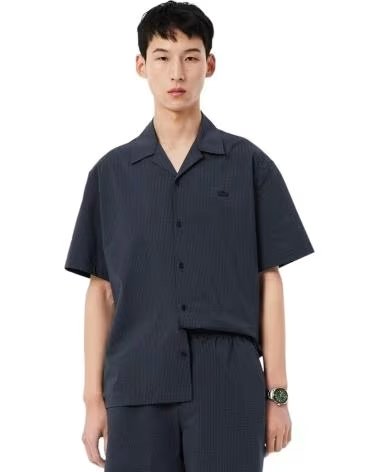 CAMISA LACOSTE CH2355 DE MANGA CORTA A RAYAS A