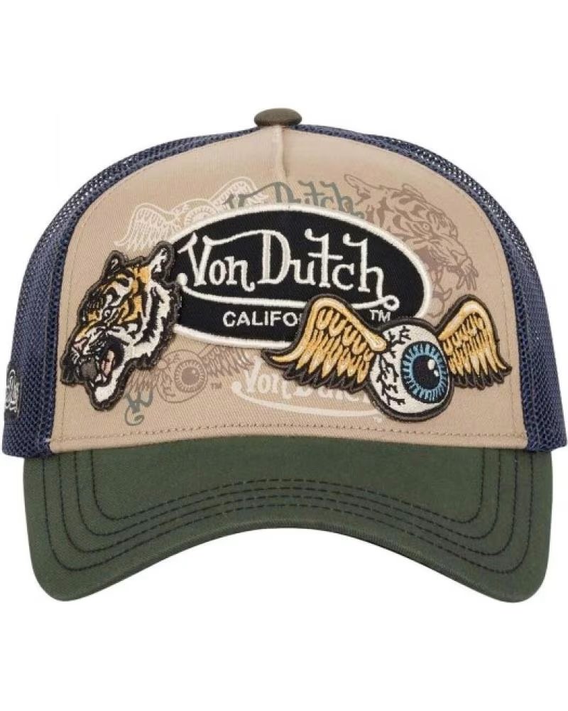 VON DUTCH GORRA CAS1PATCHES07 EN MULTICOLOR PARA UNISEX VERDE