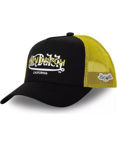 VON DUTCH GORRA NEGRA AMARILLA CT BLA TRUCKER CAP NEGRO