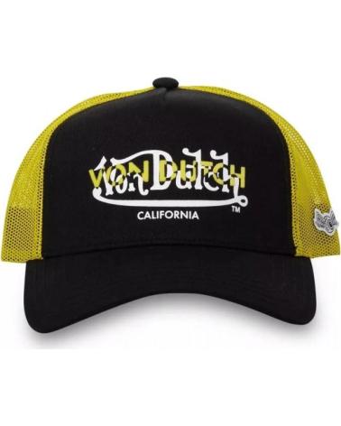 VON DUTCH GORRA NEGRA AMARILLA CT BLA TRUCKER CAP NEGRO