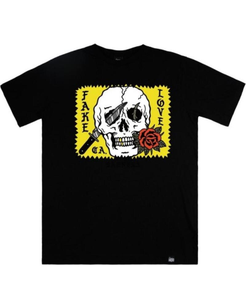 AMERICAN SOCKS CAMISETA NEGRA FAKE LOVE TEE NEGRO